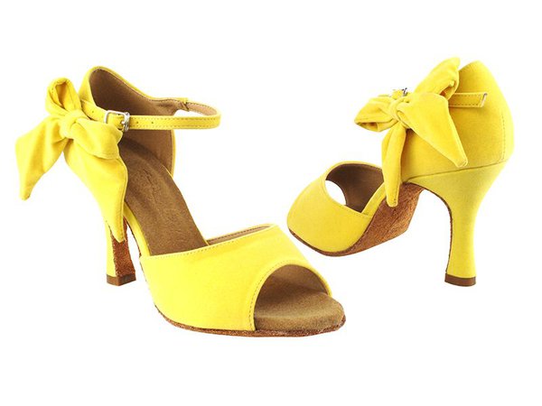 yellow salsa shoes