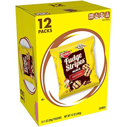 Amazon.com: Keebler Fudge Stripes Cookies Minis, Original, 12 oz (12 Count): Prime Pantry