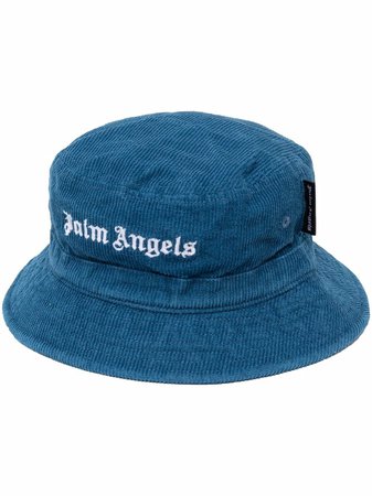 Palm Angels logo-embroidered Corduroy Bucket Hat - Farfetch