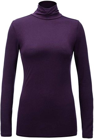 Regna X Womens Long Sleeve Turtleneck Lightweight Pullover Top Sweater (S-3X) at Amazon Women’s Clothing store