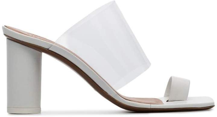 white Chost 80 leather PVC sandals