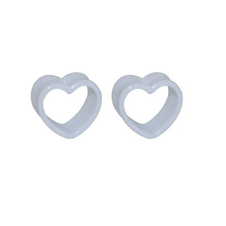 1 Pair Black&White&Brown Heart Acrylic Flesh Tunnel Plug Stretcher Expander Ear Gauge Earlets Body Piercing Jewelry 4 25mm|Body Jewelry| - AliExpress