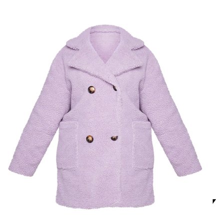 lilac teddy coat