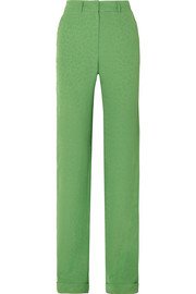 Peter Do | Belted crepe tapered pants | NET-A-PORTER.COM