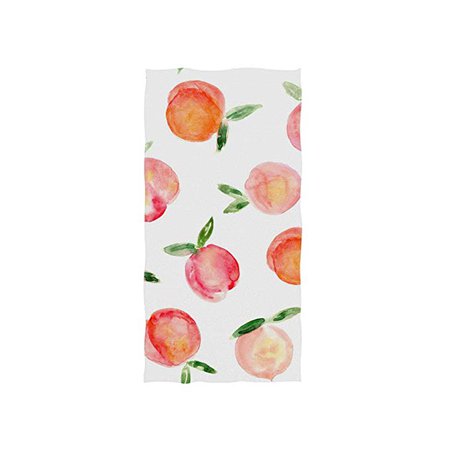 Amazon.com: ZZAEO Seamless Watercolor Peaches Painted Fruit Towel Microfiber Hand Towel Ultra Lightweight Single-Sided Printing Fingertip Towel for Sport Gym for Both Adults and Kids-30 x 15 inches: Home & Kitchen