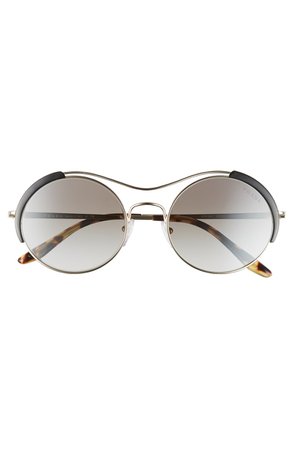 Prada 53mm Round Sunglasses | Nordstrom