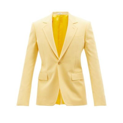 Pastel Yellow Suit Mens