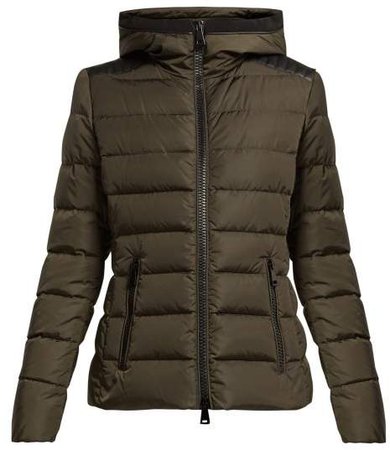 Tetras Quilted Down Jacket - Womens - Khaki