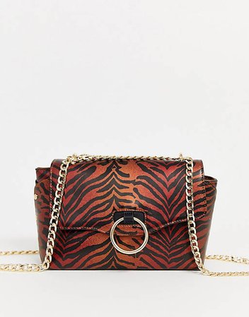 Skinnydip tiger print shoulder bag | ASOS