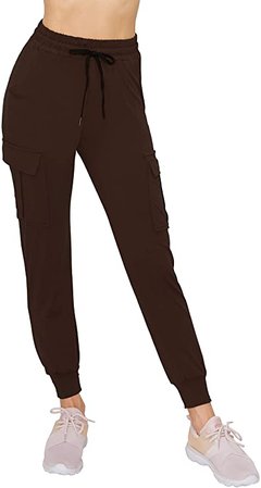 ALWAYS Women Jogger Sweatpants - Premium Soft Stretch Lightweight Drawstrings Pants with Pork Chop Pockets White 2XL at Amazon Women’s Clothing store