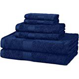 Amazon.com: AmazonBasics 3 Piece Cotton Quick-Dry Bath Towel Set - Lake Blue: Home & Kitchen