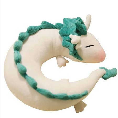 28cm Hot Ghibli Miyazaki Hayao Anime Plush Toy Spirited Away Haku Cute Doll Stuffed Plush Toy U Shape Neck Pillow Christmas Gift|Movies & TV| - AliExpress