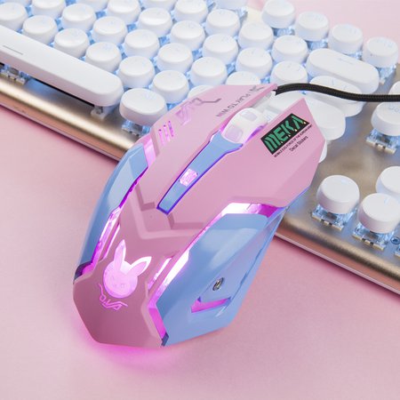 OW Mouse Breathing LED Backlit Gaming Mouse D.VA Mercy Wired USB Computer Mouse 3 Colors PC& Mac E sports Gamers Drop Shipping-in Costume Props from Novelty & Special Use on AliExpress