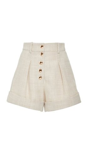 Kings Pleated Stretch-Cotton Mini Shorts By Acler | Moda Operandi