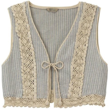 vintage crochet knit vest