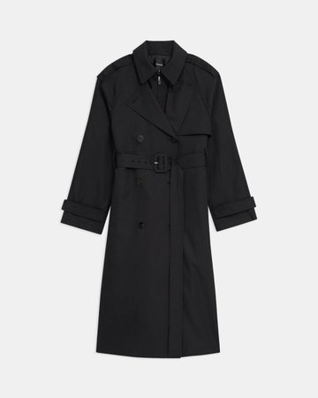 Cotton Twill Trench Coat | Theory