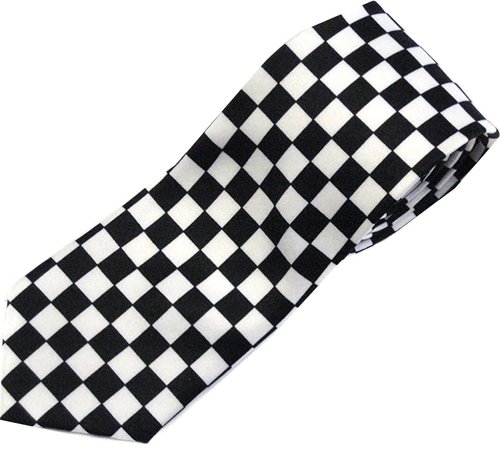 checkered tie