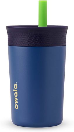Amazon.com: Owala Kids Insulation Stainless Steel Tumbler with Spill Resistant Flexible Straw, Easy to Clean, Kids Water Bottle, Great for Travel, Dishwasher Safe, 12 Oz, Peach and Yellow (Picnic) : Clothing, Shoes & Jewelry