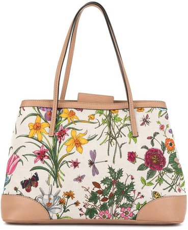 Pre-Owned floral print tote