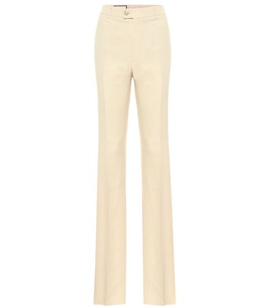 Gucci, Silk And Wool Cady Straight Pants