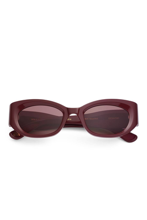 dark burgundy matte sunglasses