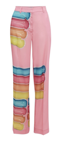 JW Anderson Graphic-Print Tailored Pants $710.00