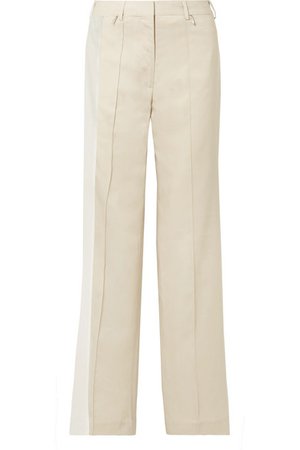 Peter Do | Twill-trimmed Tencel-blend straight-leg pants | NET-A-PORTER.COM