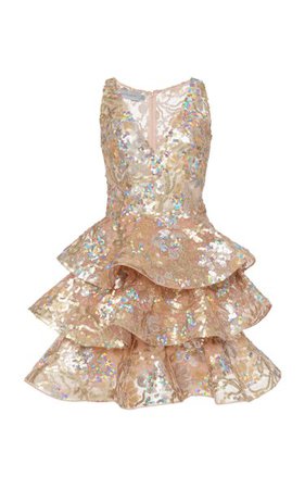 Citanova Sequin Embellished Ruffle Dress By Silvia Tcherassi | Moda Operandi