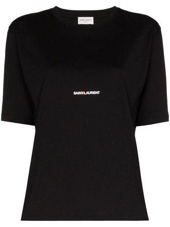 Saint Laurent Logo Print T-shirt - Farfetch