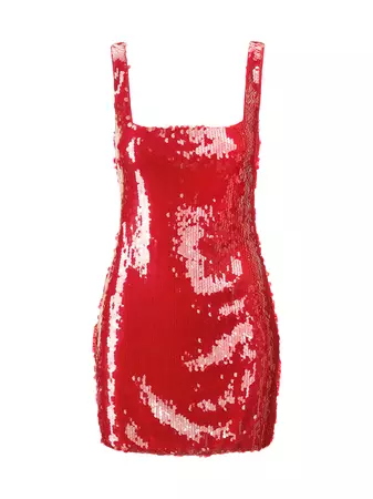Shop Staud Eclipse Sequined Minidress | Saks Fifth Avenue