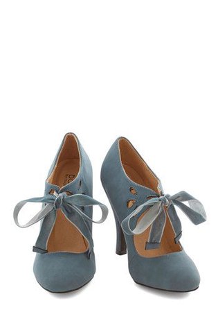 vintage blue shoes