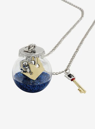 Disney Kingdom Hearts III Icon Orb Charm Necklace