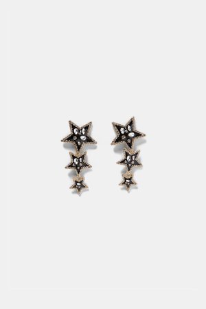 zara star earrings - Google Search