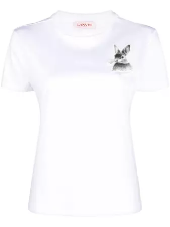 Lanvin patch-detail T-shirt - Farfetch