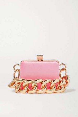 Ralphie Mini Satin Shoulder Bag - Pink