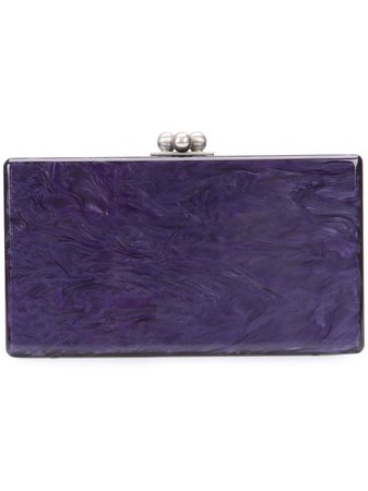 Purple Edie Parker Box Clutch Bag | Farfetch.com