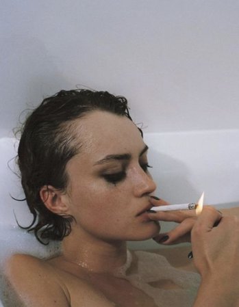bathtub smoking