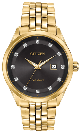 Corso - Men's Eco-Drive BM7252-51G Steel Black Dial Watch | Citizen