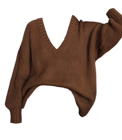 brown sweater