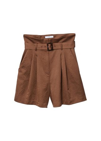 MANGO High-waist shorts