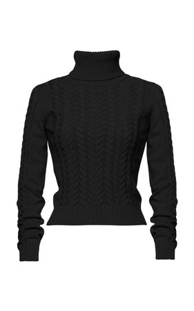 Stanley Cable-Knit Turtleneck Sweater By Lena Hoschek | Moda Operandi