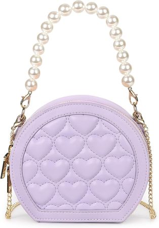 Amazon.com: mibasies Little Girls Purse for Kids Toddler Crossbody Bag, Cute Round Purse with Pearl Chain 3-8 : Clothing, Shoes & Jewelry