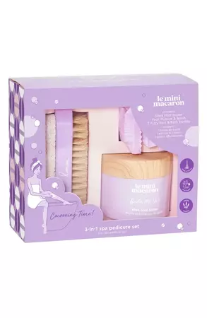 Le Mini Macaron Cocooning Time 3-in-1 Spa Pedicure Set | Nordstrom