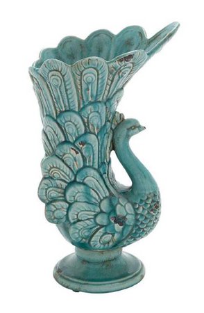 peacock vase