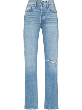 RE/DONE 90s High Rise straight-leg Jeans - Farfetch