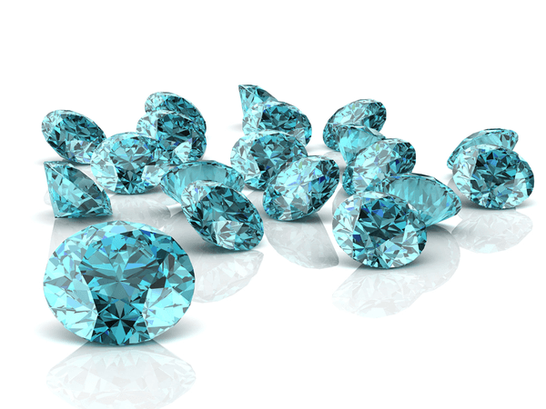 Aquamarine gemstones