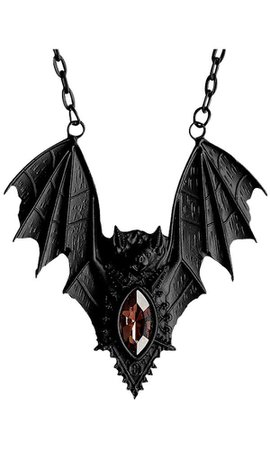 Restyle - Bat Black Necklace