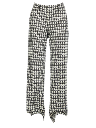 AREA NYC | Houndstooth Crystal Slit Trouser Front (Dei5 edit - tag if used)