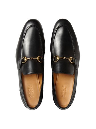 Gucci Jordaan Leather Loafers - Farfetch