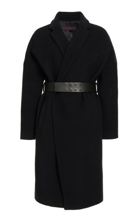 Belted Wool-Blend Wrap Coat by Martin Grant | Moda Operandi
